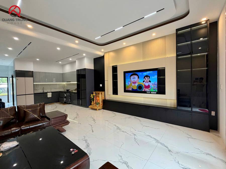 Thi Công Nội Thất Phòng Khách – Phòng Bếp Hiện Đại | Quang Trung House